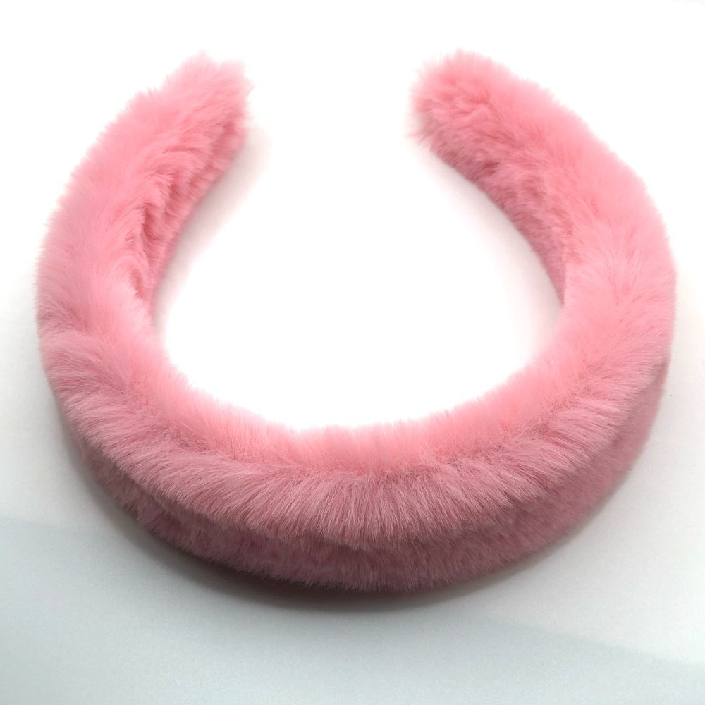 Fluffy Headband Hairband / Hair loop Rabbit fur for women